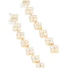 364-gold-plated-cubic-zirconia-multi-flower-drop-earrings-2.webp Gold Plated Cubic Zirconia Multi Flower Drop Earrings