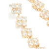 364-gold-plated-cubic-zirconia-multi-flower-drop-earrings-4.webp Gold Plated Cubic Zirconia Multi Flower Drop Earrings