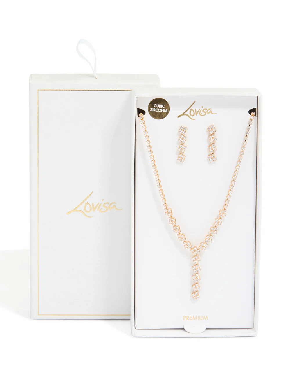 365-gold-plated-cubic-zirconia-necklace-drop-earrings-set-4.webp Gold Plated Cubic Zirconia Necklace & Drop Earrings Set
