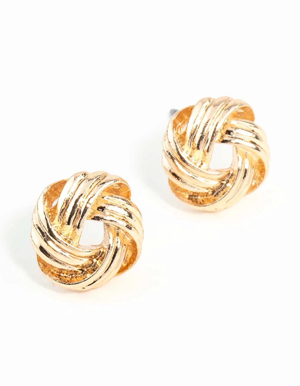 37-gold-textured-knot-stud-earrings-1.webp Gold Textured Knot Stud Earrings