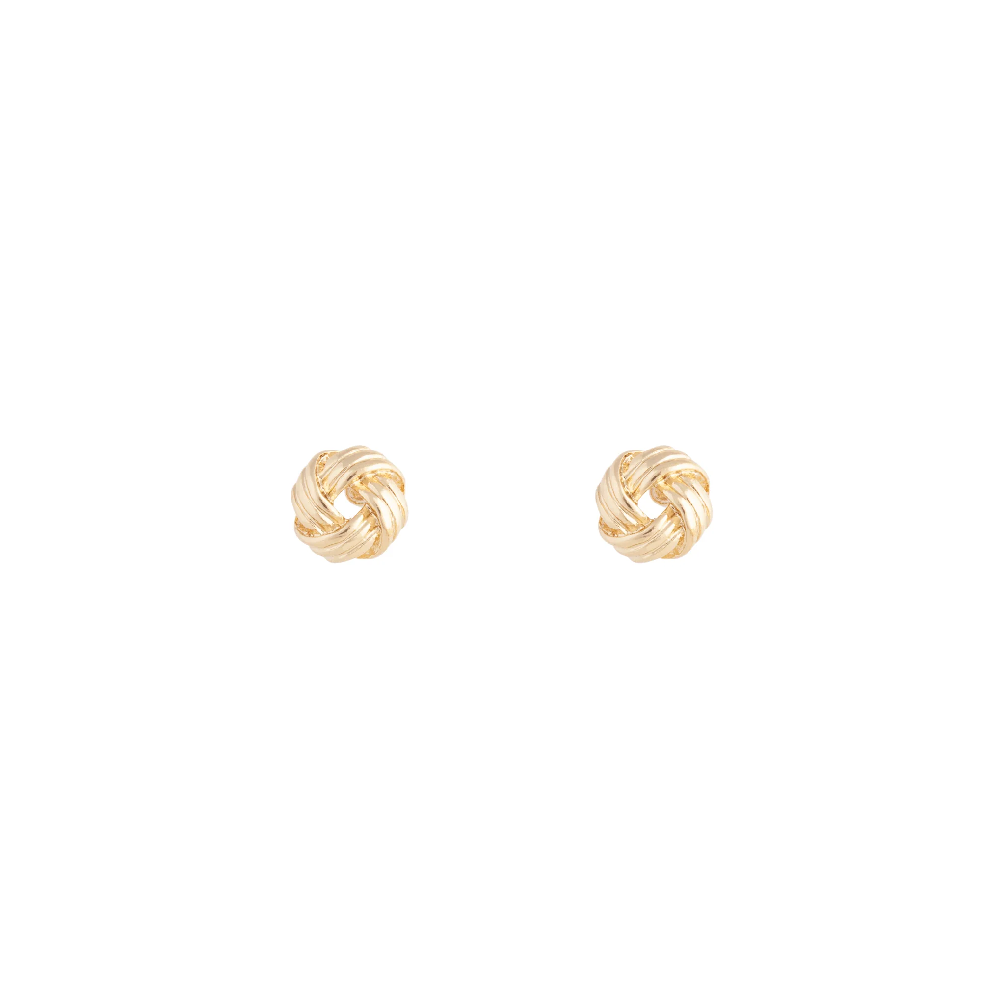 37-gold-textured-knot-stud-earrings-2.webp Gold Textured Knot Stud Earrings