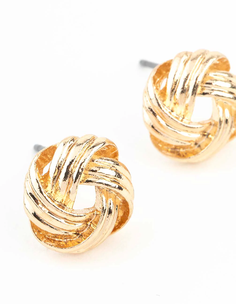 37-gold-textured-knot-stud-earrings-3.webp Gold Textured Knot Stud Earrings