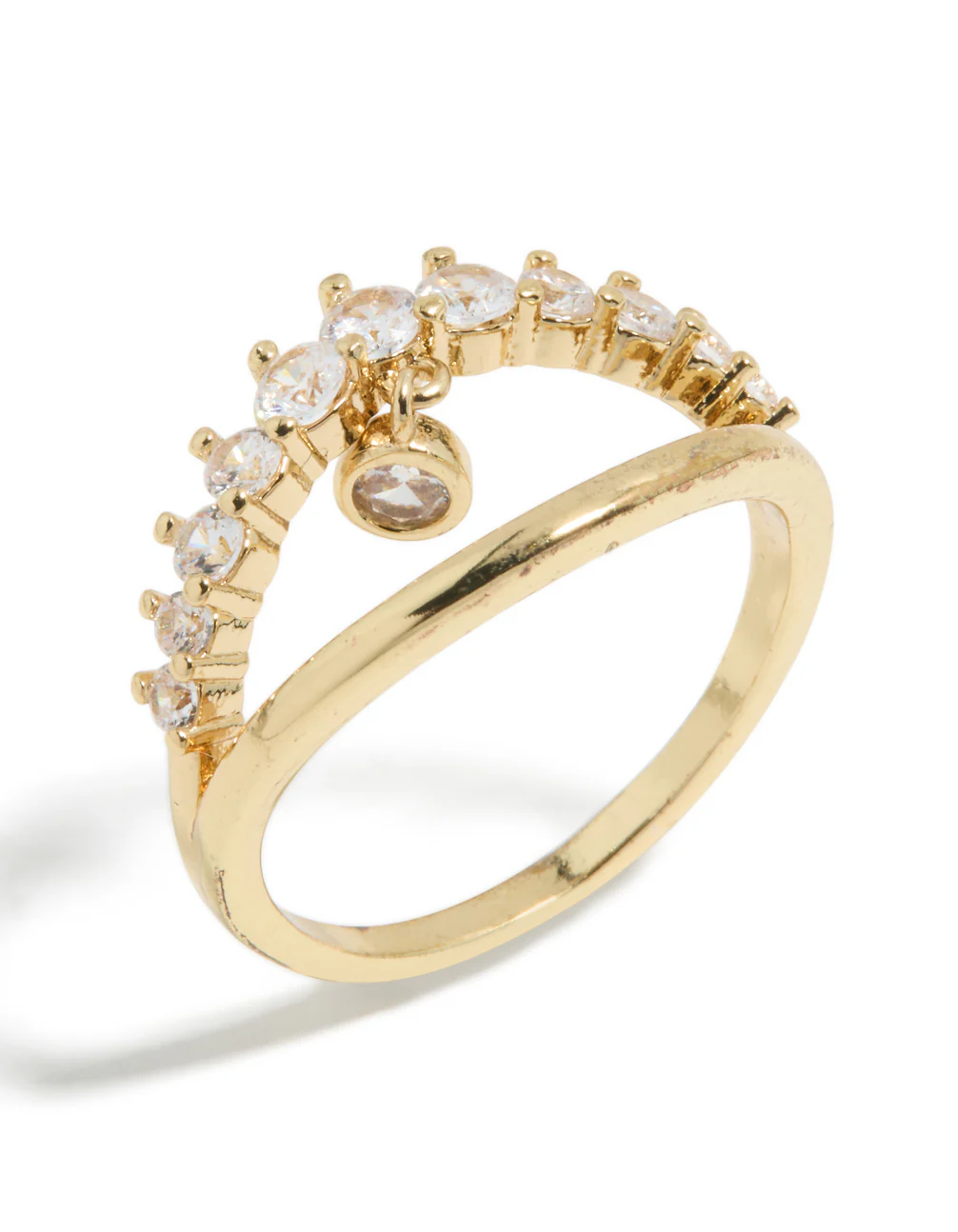 370-s-m-s-m-variation-4.webp Gold Plated Cubic Zirconia Split Charm Ring