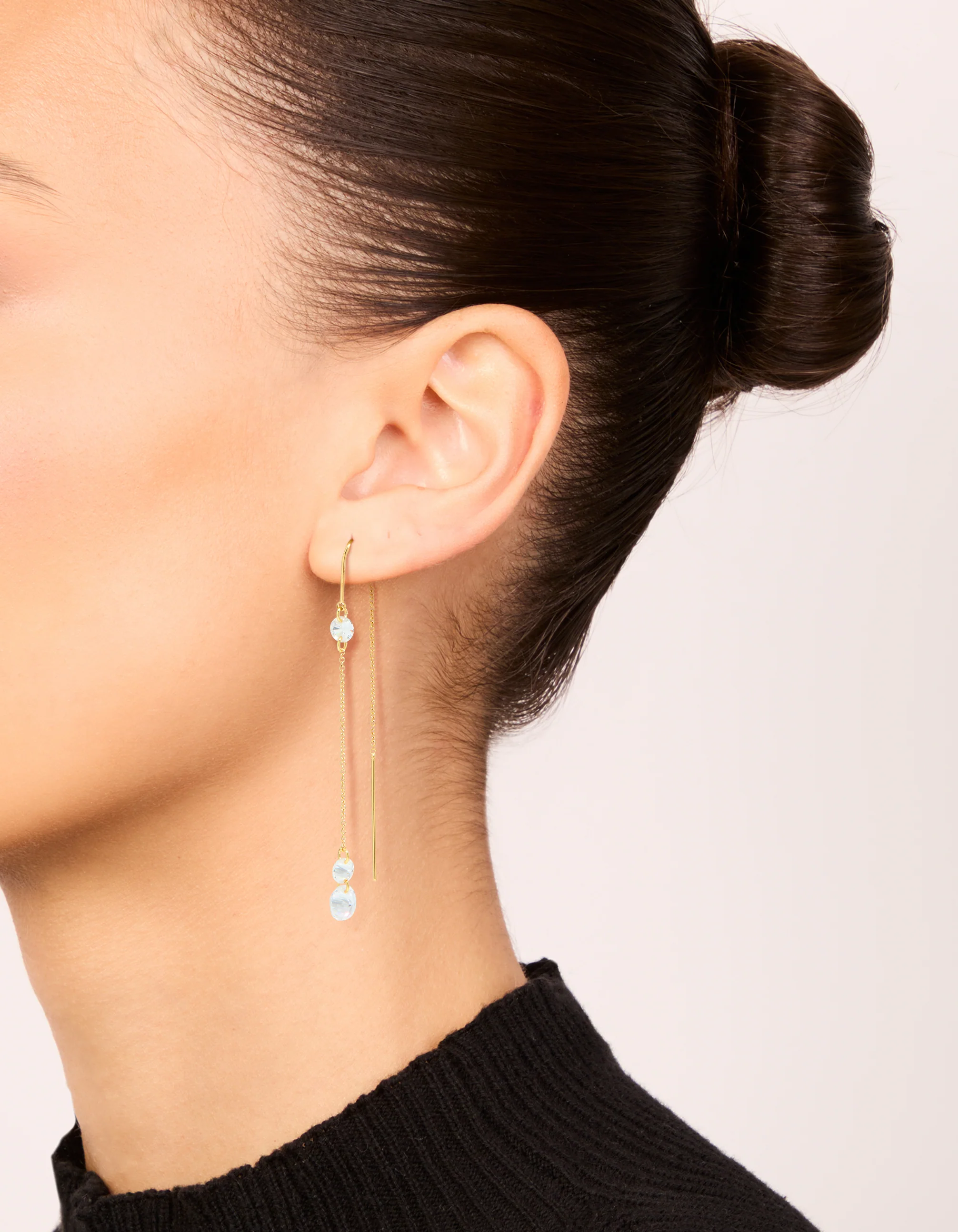 373-gold-plated-cubic-zirconia-thread-through-earrings-1.webp Gold Plated Cubic Zirconia Thread Through Earrings