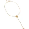 377-gold-plated-dainty-semi-precious-stone-chip-rosary-necklace-2.webp Gold Plated Dainty Semi Precious Stone Chip Rosary Necklace