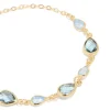 378-gold-plated-deep-blue-cubic-zirconias-large-toggle-bracelet-4.webp Gold Plated Deep Blue Cubic Zirconias Large Toggle Bracelet