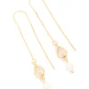 382-gold-plated-freshwater-pearl-cubic-zirconia-threader-drop-earrings-2.webp Gold Plated Freshwater Pearl & Cubic Zirconia Threader Drop Earrings