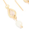 382-gold-plated-freshwater-pearl-cubic-zirconia-threader-drop-earrings-4.webp Gold Plated Freshwater Pearl & Cubic Zirconia Threader Drop Earrings