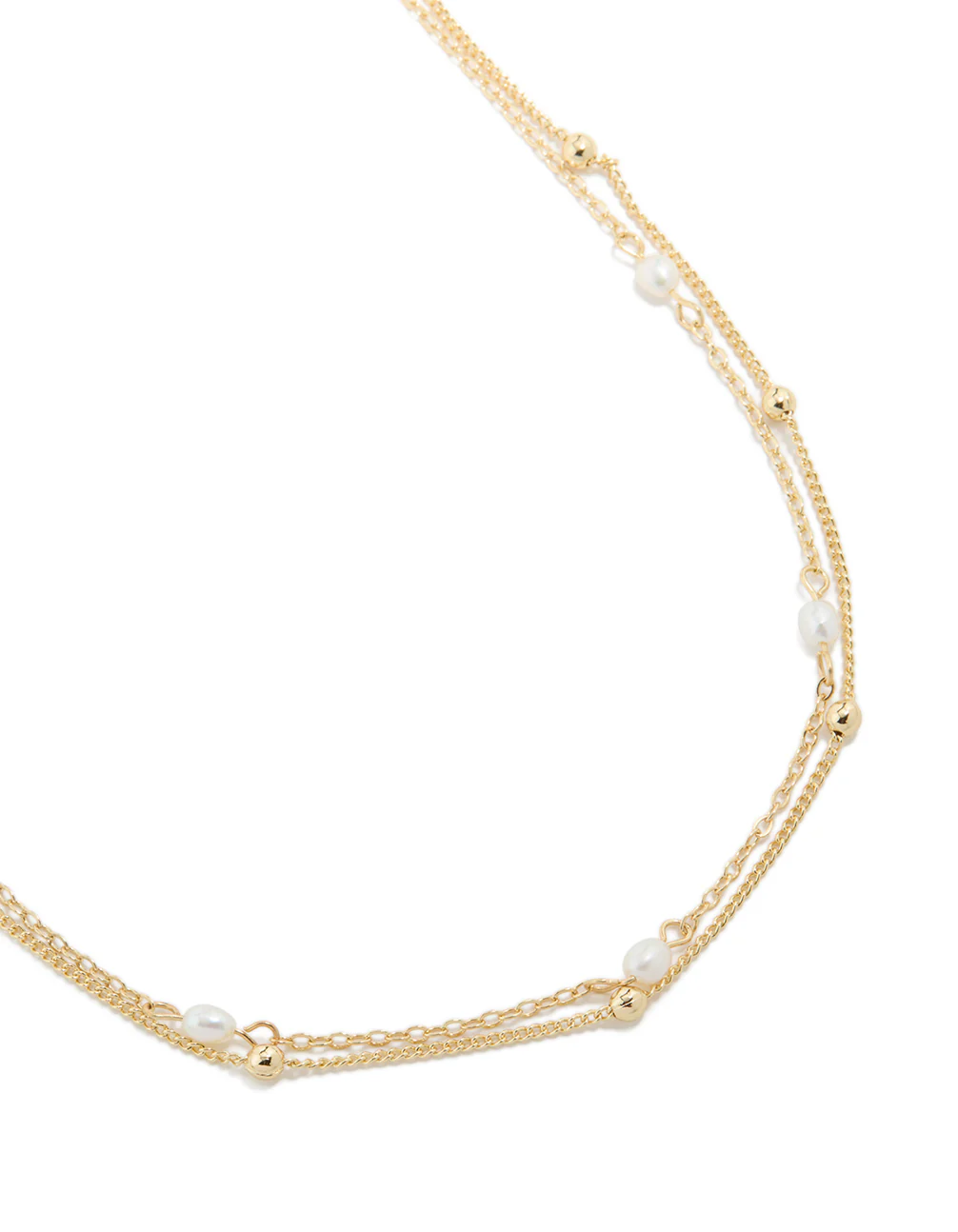 383-gold-plated-freshwater-pearl-layered-necklace-2.webp Gold Plated Freshwater Pearl Layered Necklace