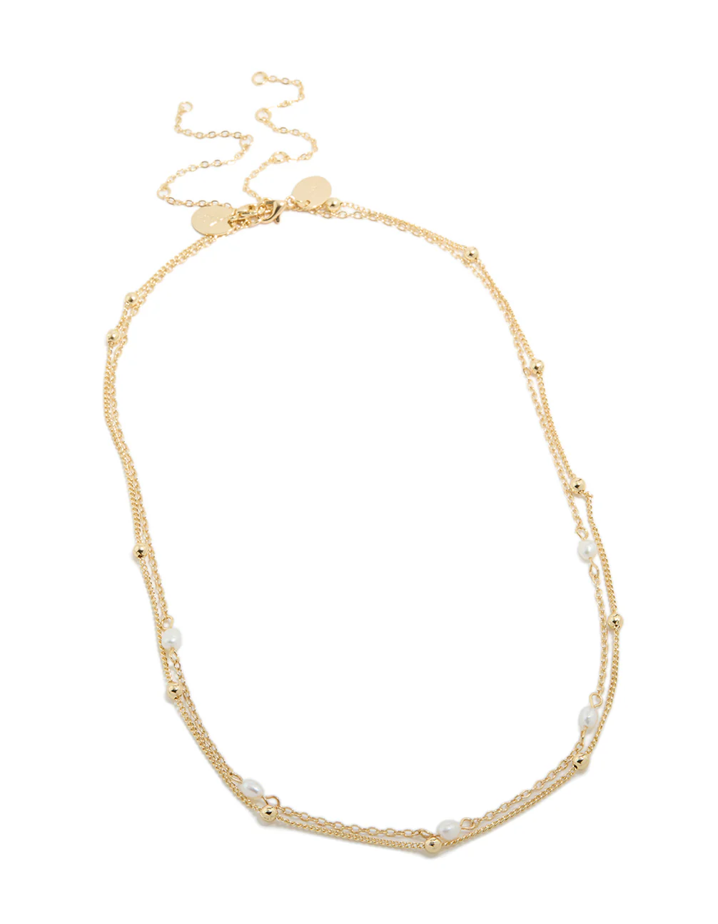 383-gold-plated-freshwater-pearl-layered-necklace-4.webp Gold Plated Freshwater Pearl Layered Necklace
