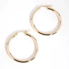Gold Plated Large Hoop Earrings