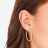 Gold Plated Large Hoop Earrings
