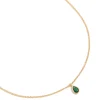 392-gold-plated-may-emerald-birthstone-necklace-2.webp Gold Plated May Emerald Birthstone Necklace