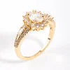 Gold Plated Opulent Statement Ring