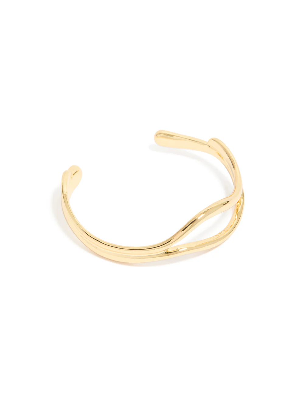 400-gold-plated-organic-open-wave-wrist-cuff-2.webp Gold Plated Organic Open Wave Wrist Cuff