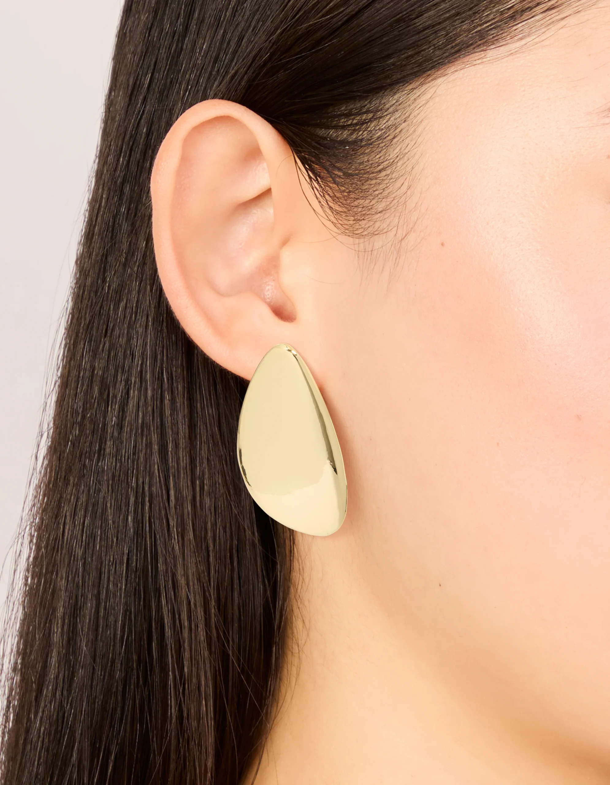 401-gold-plated-organic-teardrop-statement-earrings-1.webp Gold Plated Organic Teardrop Statement Earrings