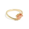 405-gold-plated-peach-cubic-zirconia-ring-2.webp Gold Plated Peach Cubic Zirconia Ring