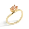 405-gold-plated-peach-cubic-zirconia-ring-4.webp Gold Plated Peach Cubic Zirconia Ring