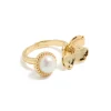 408-gold-plated-pearl-flower-ring-2.webp Gold Plated Pearl & Flower Ring