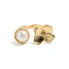 408-gold-plated-pearl-flower-ring-5.webp Gold Plated Pearl & Flower Ring