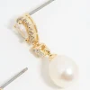 411-gold-plated-pearl-pear-diamante-drop-earrings-5.webp Gold Plated Pearl Pear Diamante Drop Earrings