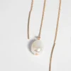 Gold Plated Pearl Thread Through Earrings