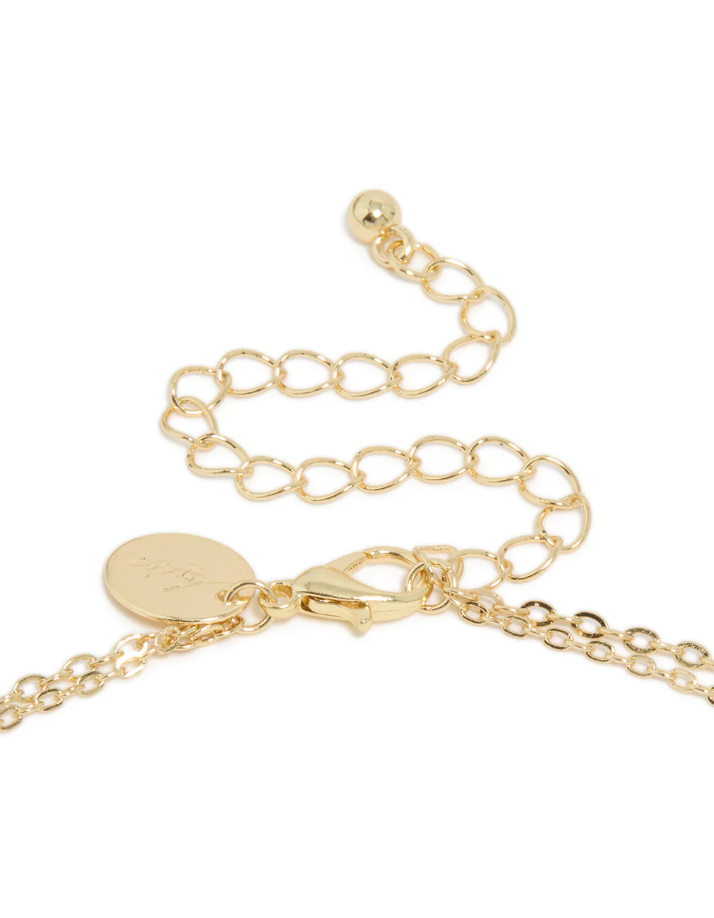 413-gold-plated-pink-blue-stones-layered-necklace-3.webp Gold Plated Pink & Blue Stones Layered Necklace