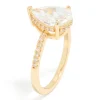 422-gold-plated-solitaire-pear-cubic-zirconia-textured-ring-4.webp Gold Plated Solitaire Pear Cubic Zirconia Textured Ring