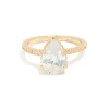 422-gold-plated-solitaire-pear-cubic-zirconia-textured-ring-5.webp Gold Plated Solitaire Pear Cubic Zirconia Textured Ring