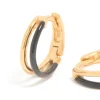 428-gold-plated-sterling-silver-black-enamel-double-hoop-earrings-4.webp Gold Plated Sterling Silver & Black Enamel Double Hoop Earrings