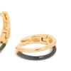 428-gold-plated-sterling-silver-black-enamel-double-hoop-earrings-5.webp Gold Plated Sterling Silver & Black Enamel Double Hoop Earrings