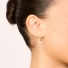 429-gold-plated-sterling-silver-pearl-drop-huggie-earrings-1.webp Gold Plated Sterling Silver & Pearl Drop Huggie Earrings