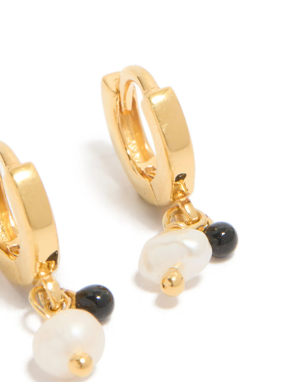 429-gold-plated-sterling-silver-pearl-drop-huggie-earrings-5.webp Gold Plated Sterling Silver & Pearl Drop Huggie Earrings