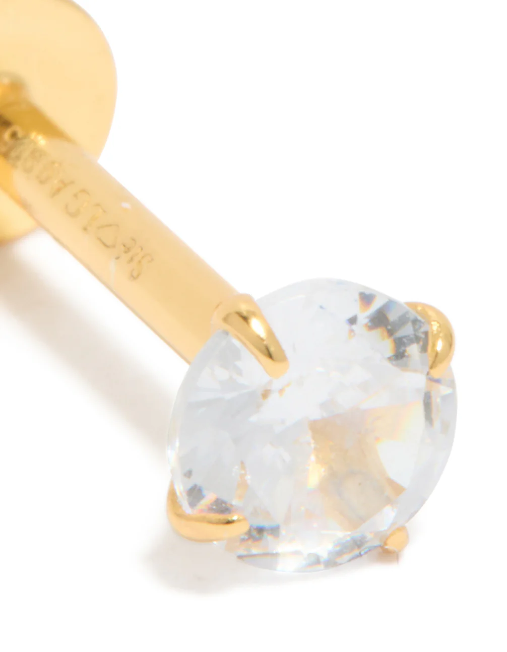 436-gold-plated-sterling-silver-round-cubic-zirconia-flat-back-single-stud-2.webp Gold Plated Sterling Silver Round Cubic Zirconia Flat Back Single Stud