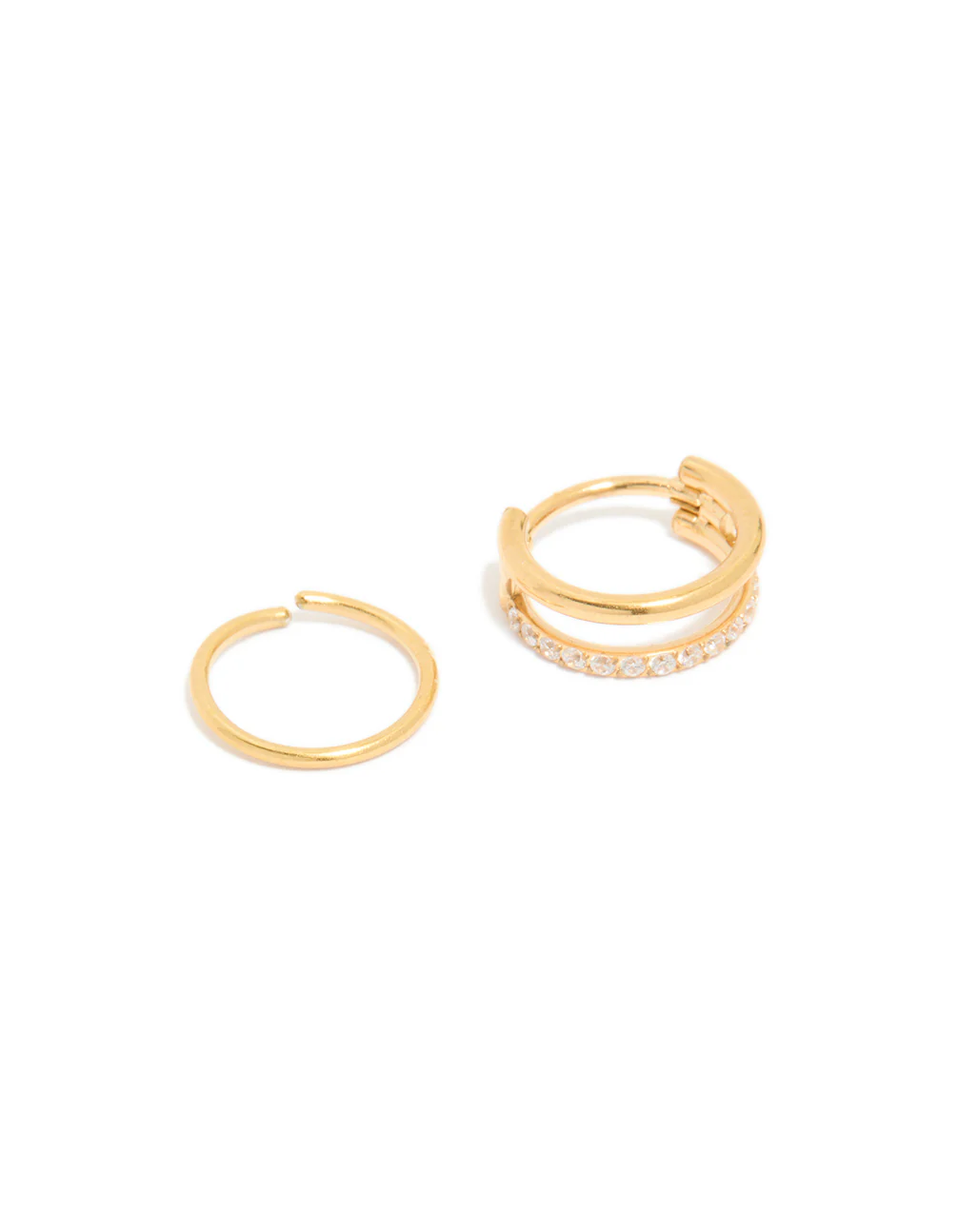 446-gold-plated-surgical-steel-cubic-zirconia-simple-nose-rings-2-pack-2.webp Gold Plated Surgical Steel Cubic Zirconia & Simple Nose Rings 2-Pack