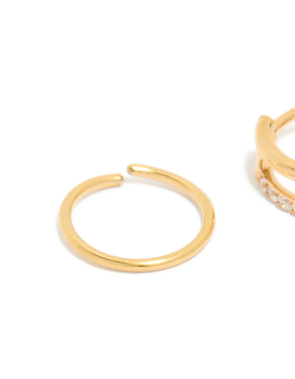 446-gold-plated-surgical-steel-cubic-zirconia-simple-nose-rings-2-pack-5.webp Gold Plated Surgical Steel Cubic Zirconia & Simple Nose Rings 2-Pack
