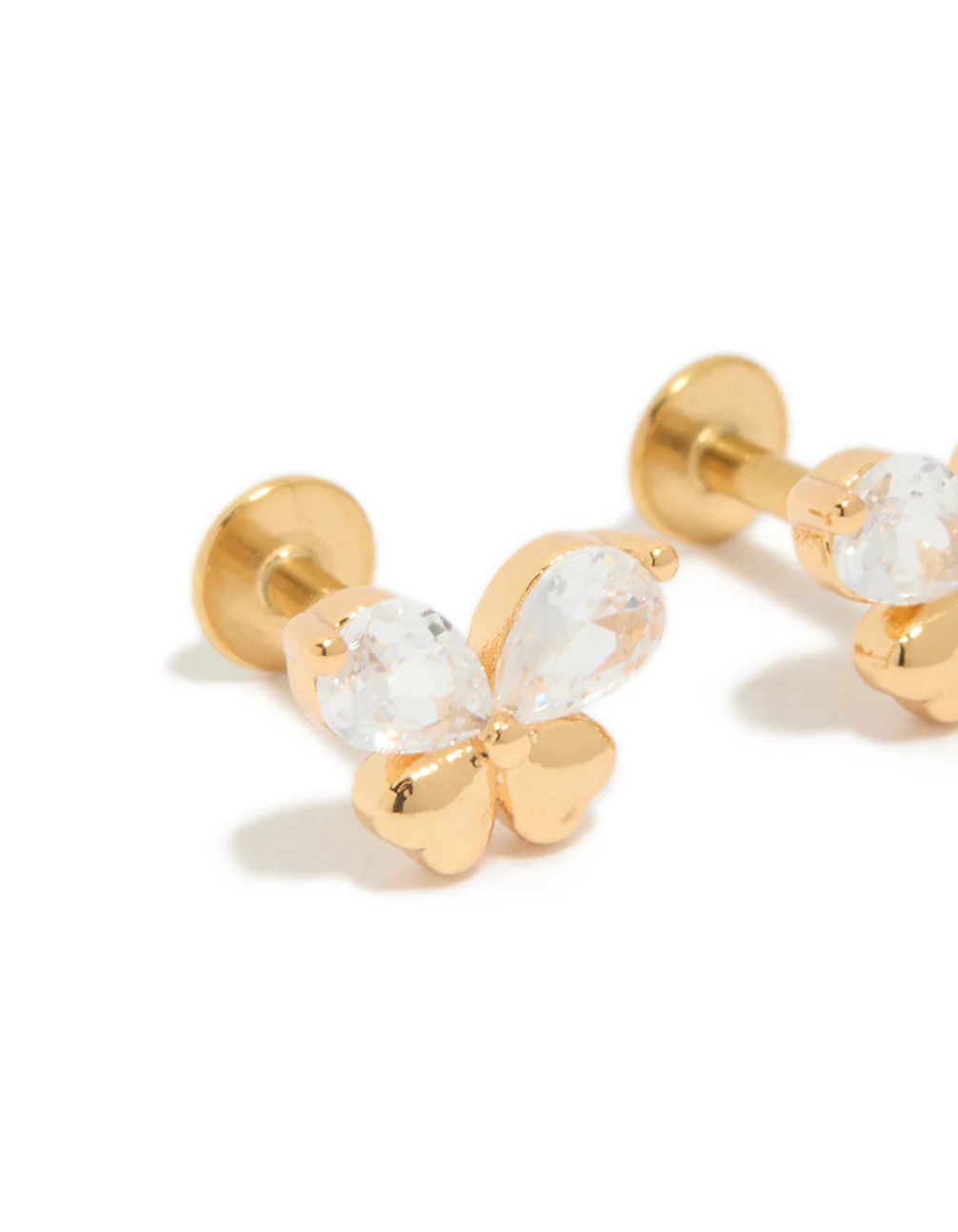 448-gold-plated-surgical-steel-cubic-zirconia-butterfly-flat-back-studs-4.webp Gold Plated Surgical Steel Cubic Zirconia Butterfly Flat Back Studs
