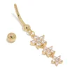 459-gold-plated-surgical-steel-cubic-zirconia-multi-butterfly-belly-bar-3.webp Gold Plated Surgical Steel Cubic Zirconia Multi Butterfly Belly Bar