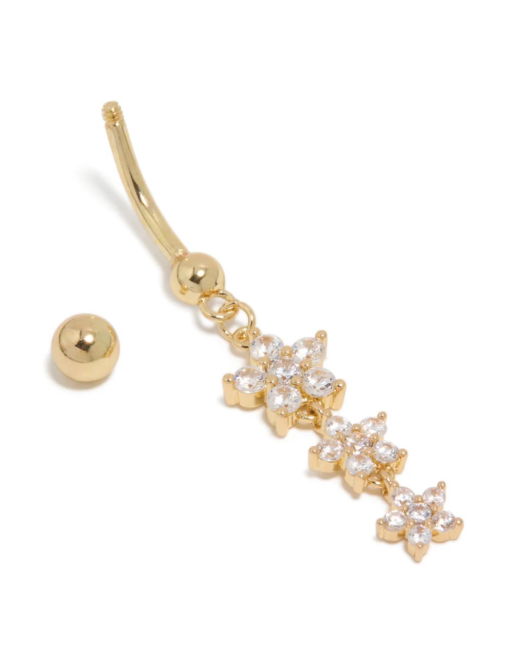 459-gold-plated-surgical-steel-cubic-zirconia-multi-butterfly-belly-bar-3.webp Gold Plated Surgical Steel Cubic Zirconia Multi Butterfly Belly Bar