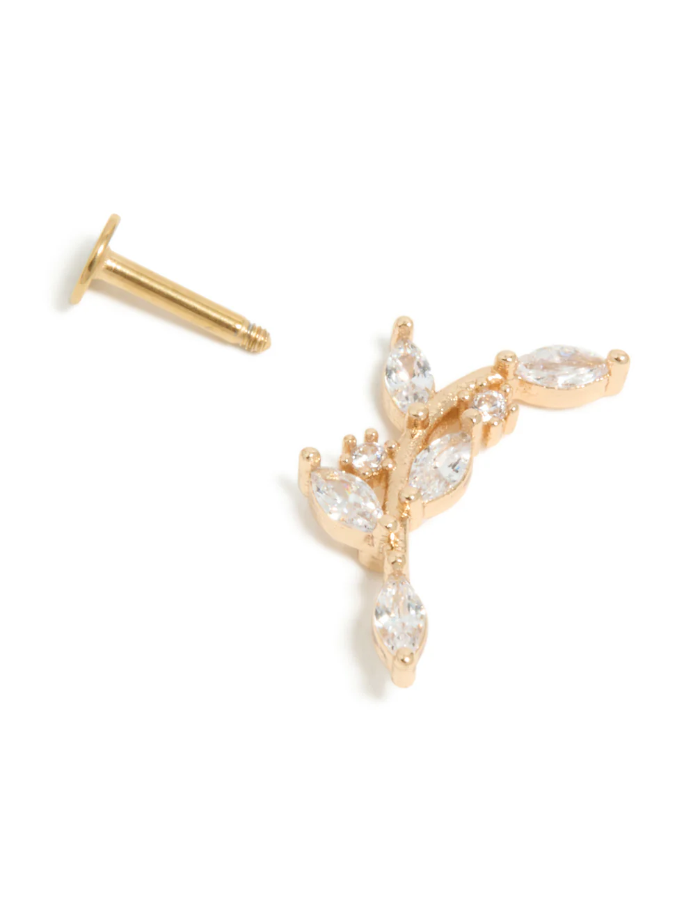 462-gold-plated-surgical-steel-curved-vine-single-flat-back-5.webp Gold Plated Surgical Steel Curved Vine Single Flat Back