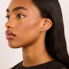 Gold Plated Surgical Steel Fine Hoop Earrings 40 MM