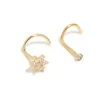 Gold Plated Surgical Steel Flower Nose Stud Pack