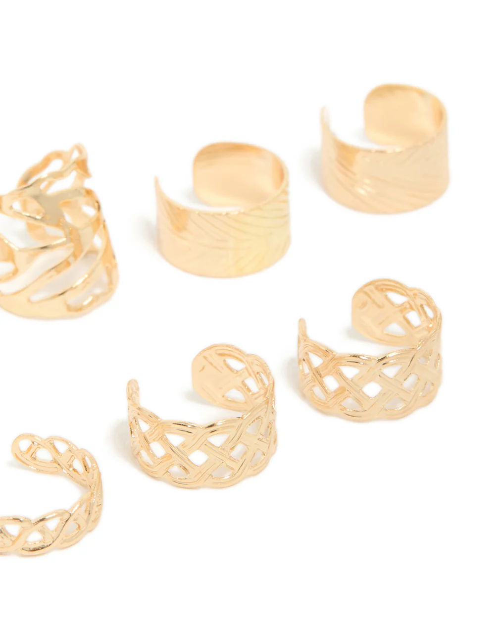 471-gold-plated-surgical-steel-roman-leaf-ear-cuff-10-pack-4.webp Gold Plated Surgical Steel Roman Leaf Ear Cuff 10-Pack