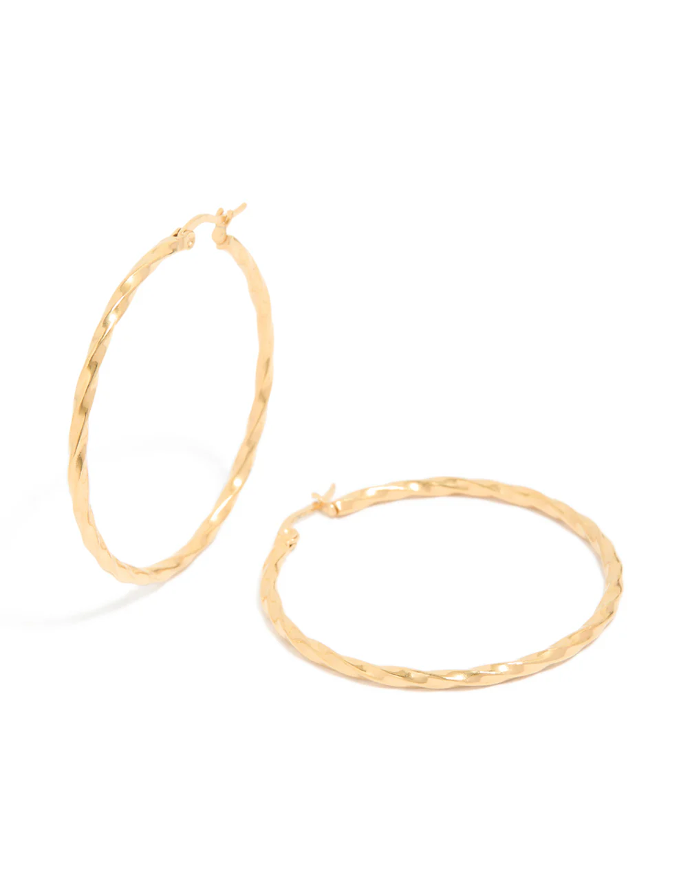 473-gold-plated-surgical-steel-textured-hoop-earrings-40-mm-2.webp Gold Plated Surgical Steel Textured Hoop Earrings 40 MM