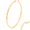 473-gold-plated-surgical-steel-textured-hoop-earrings-40-mm-4.webp Gold Plated Surgical Steel Textured Hoop Earrings 40 MM