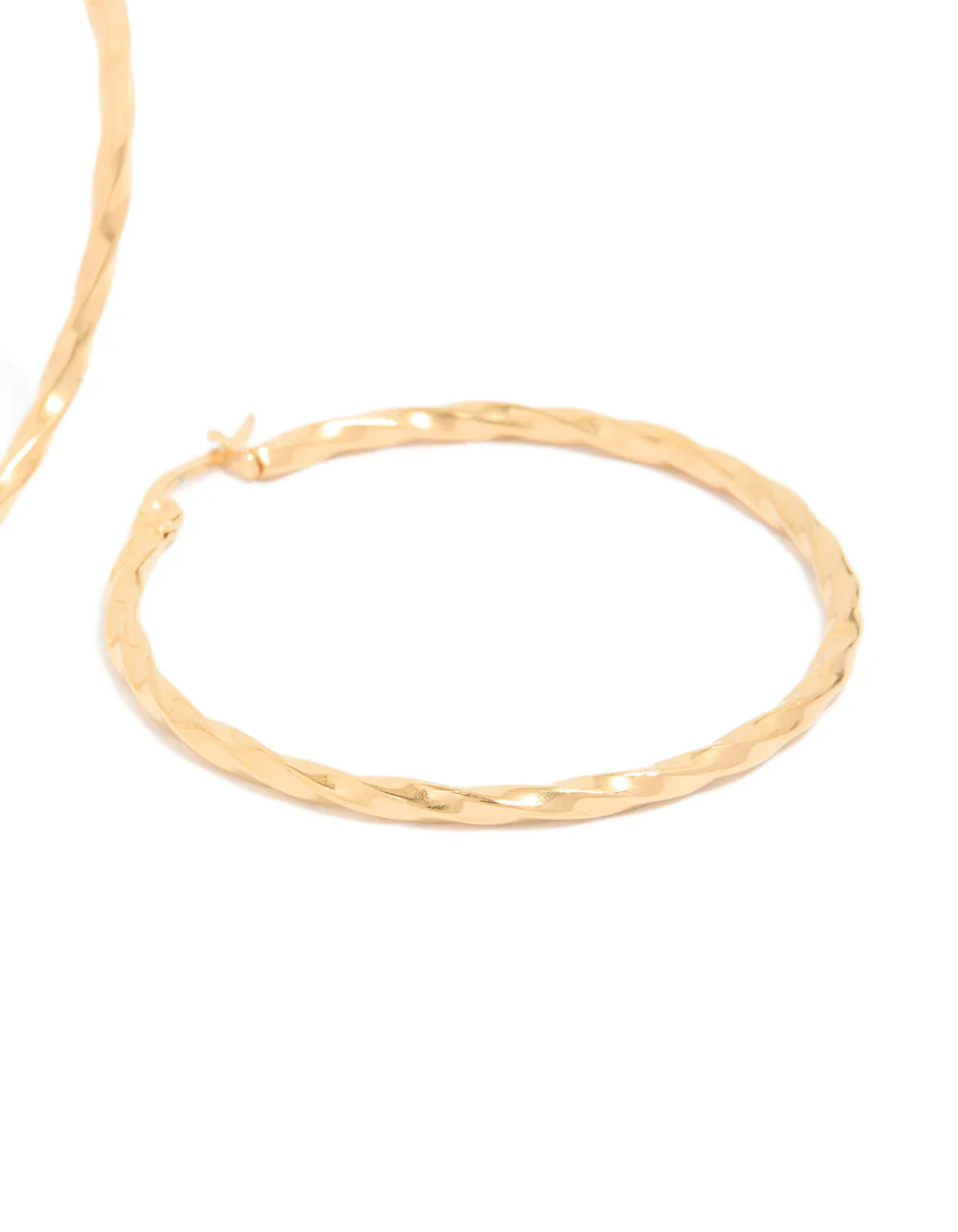 473-gold-plated-surgical-steel-textured-hoop-earrings-40-mm-5.webp Gold Plated Surgical Steel Textured Hoop Earrings 40 MM