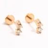 475-gold-plated-surgical-steel-trio-cubic-zirconia-flat-backs-1.webp Gold Plated Surgical Steel Trio Cubic Zirconia Flat Backs