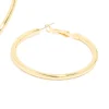 Gold Plated Thick Hoop Earrings
