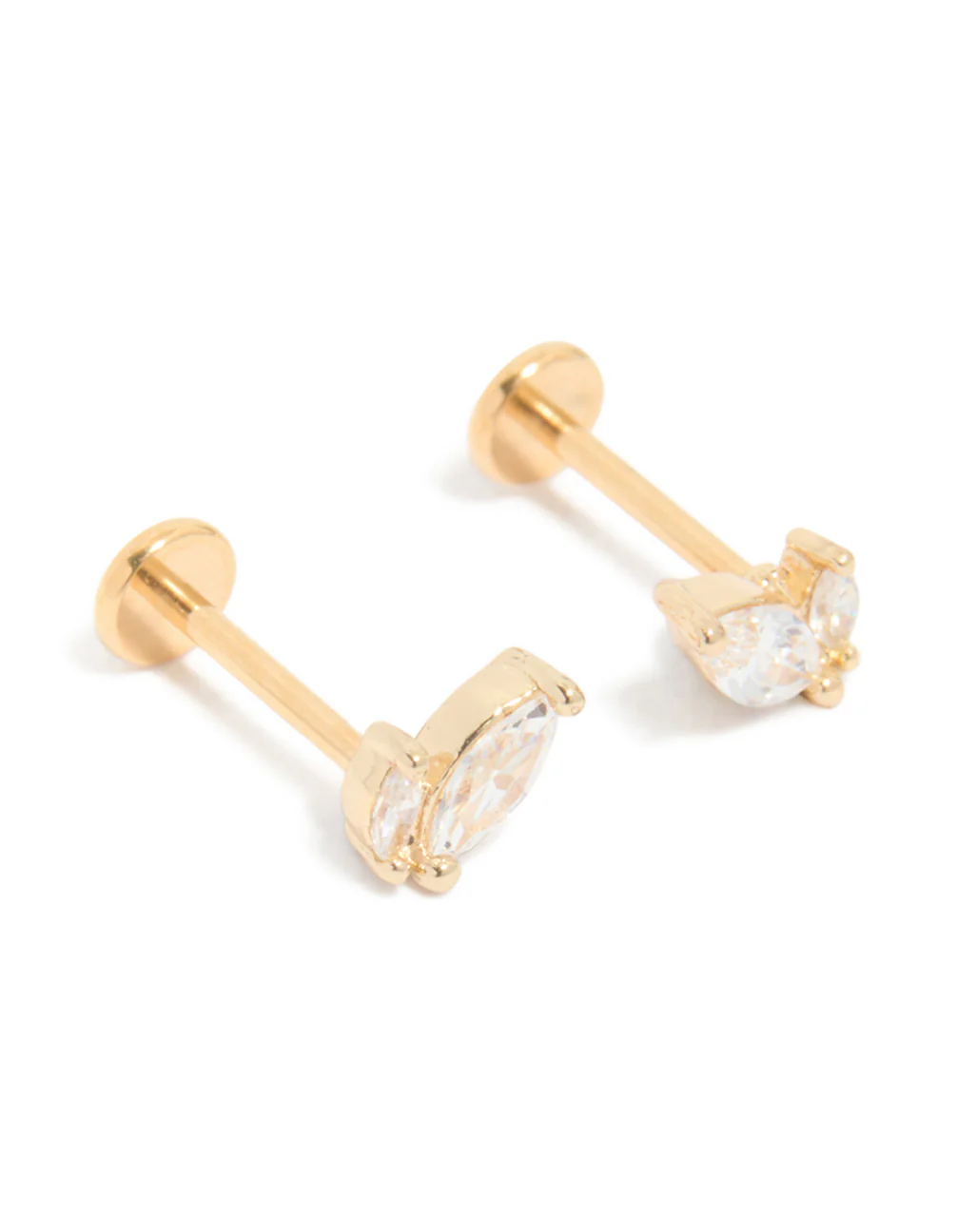 479-gold-plated-titanium-marquise-cubic-zirconia-flat-back-studs-2.webp Gold Plated Titanium Marquise Cubic Zirconia Flat Back Studs