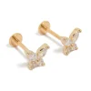 482-gold-plated-titanium-cubic-zirconia-butterfly-flat-back-studs-2.webp Gold Plated Titanium Cubic Zirconia Butterfly Flat Back Studs